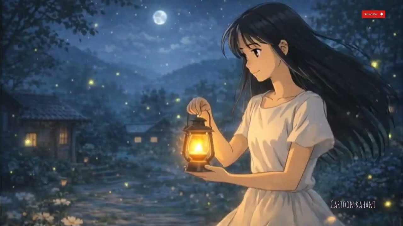 A village teenage girl  #cartoon #ghibli #trend 