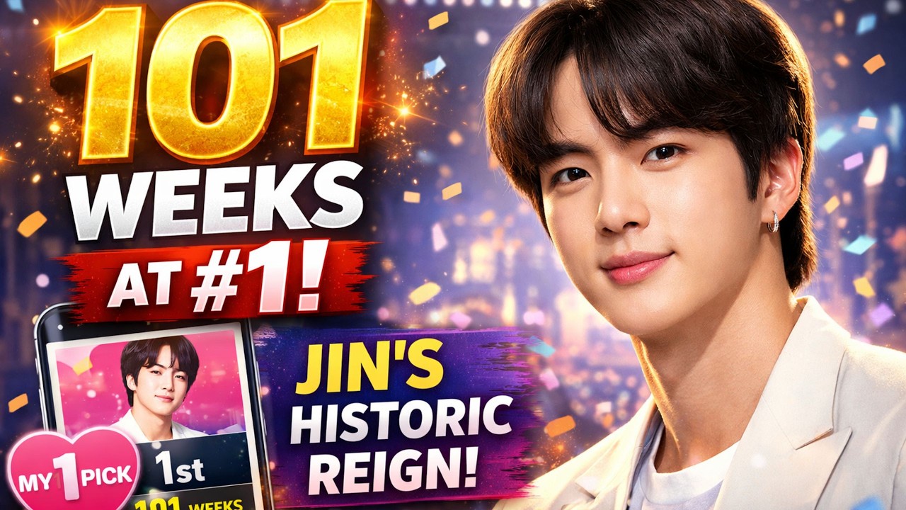 Джин возглавляет рейтинг MyOnePick 101 Неделю подряд — исторический рекорд K-Pop