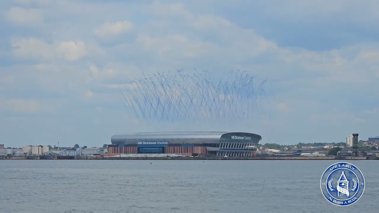 The Siren and Z Cars - Hill Dickinson Stadium opening from over the mersey (Everton 2-0 Brighton)