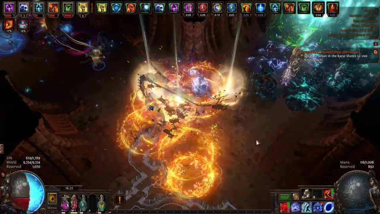 PoE 3.27 Ignite Reap Elementalist Off Screen Clear!