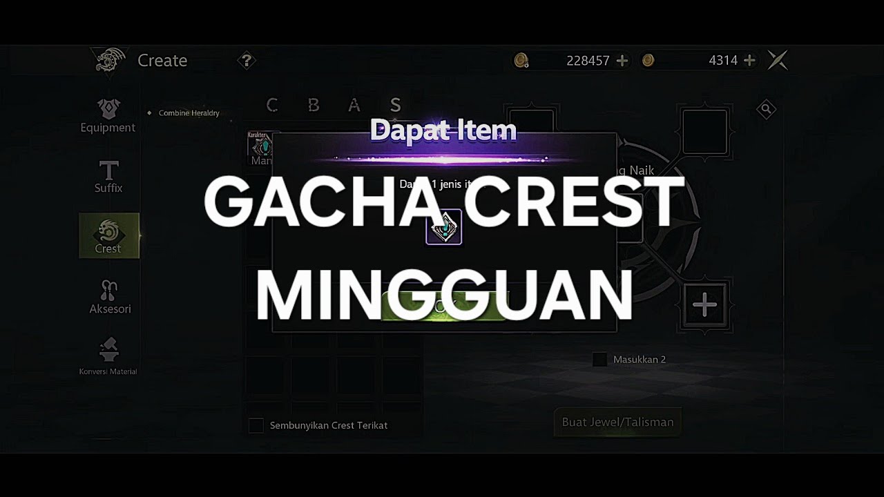 GACHA CREST MINGGUAN #8 #dragonnestmclassic 
