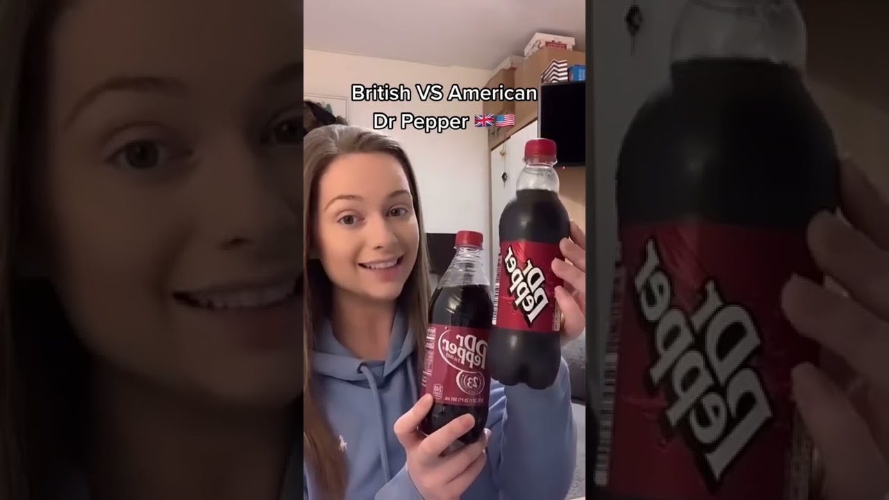 British VS American Dr Pepper 🇬🇧🇺🇸 #shorts