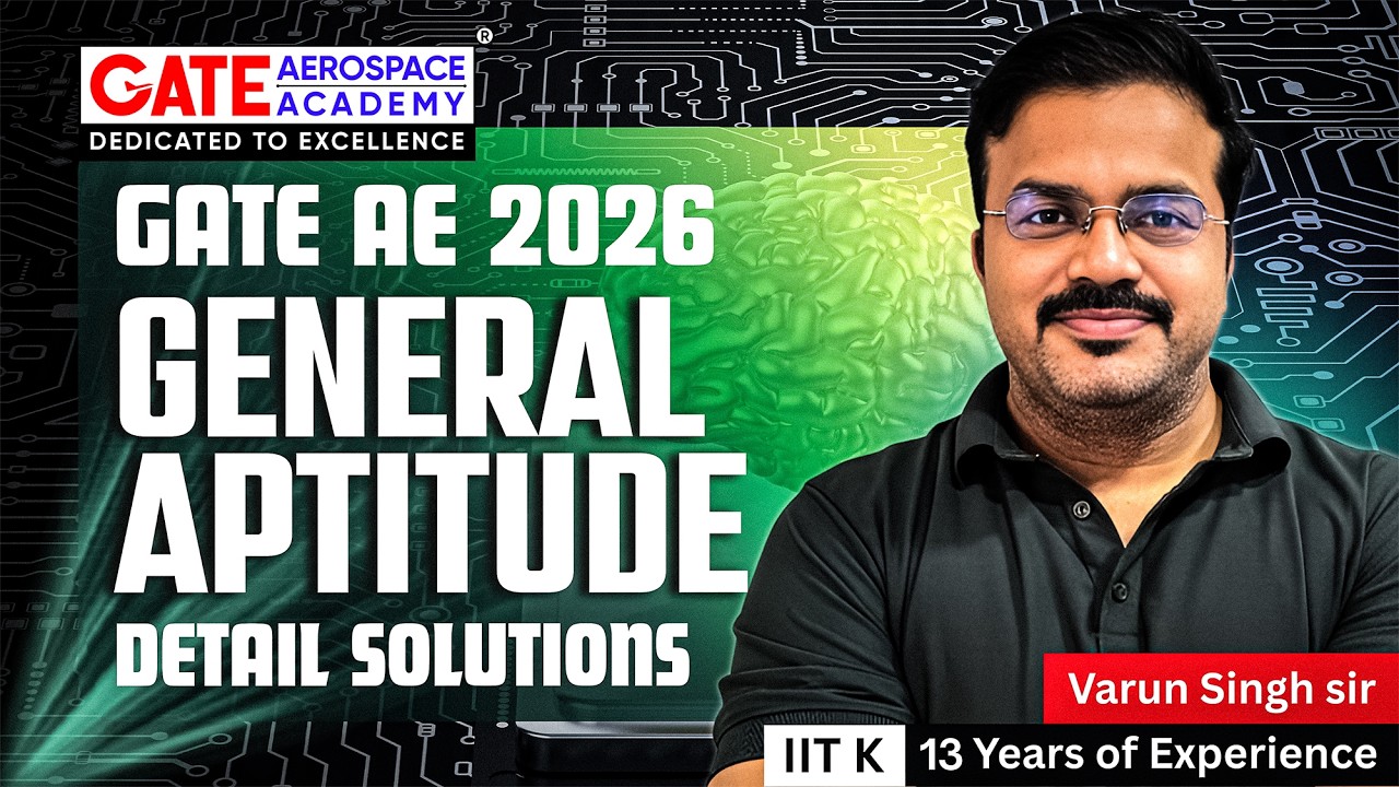 GATE Aerospace 2026 Aptitude Detailed Solution | GATE Aerospace Academy |