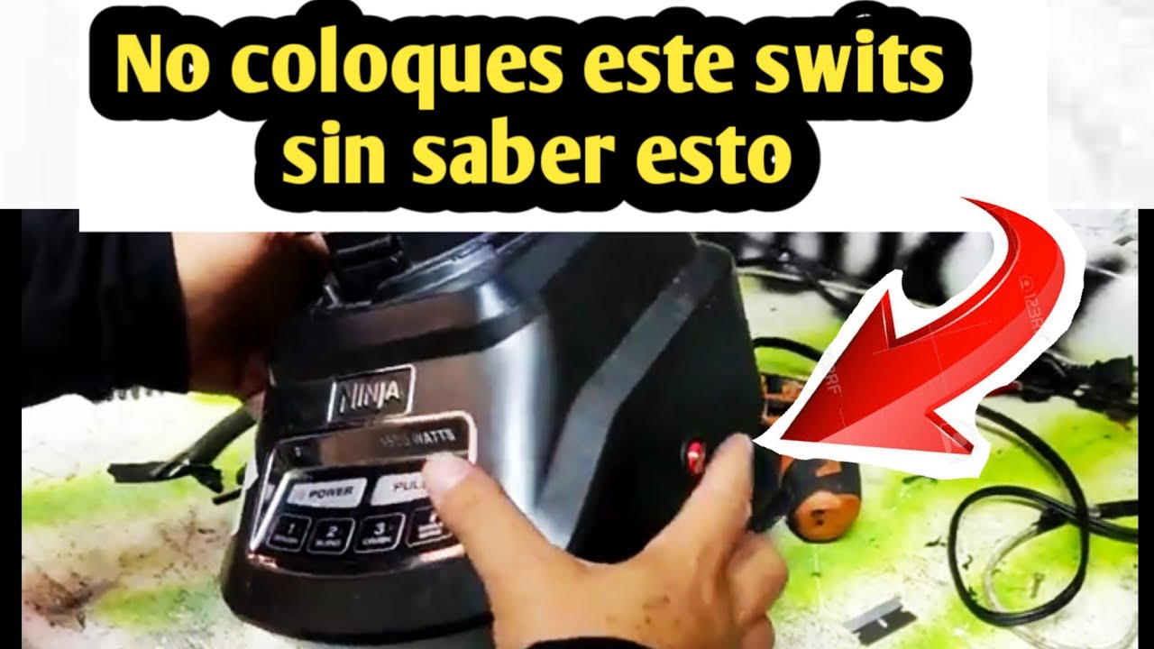 cómo instalar Swits sin dañar sus funciones LICUADORA NINJA no funciona PARPADEA FOCO ROJO