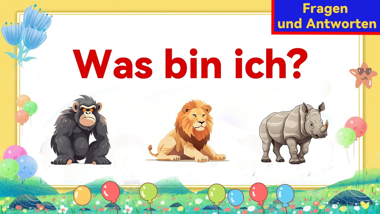 W&ouml;rter raten mit Beschreibungen | Deutsch Lernen | H&ouml;ren & Sprechen | A1-B1 | Deutsch f&uuml;r Anf&auml;nger