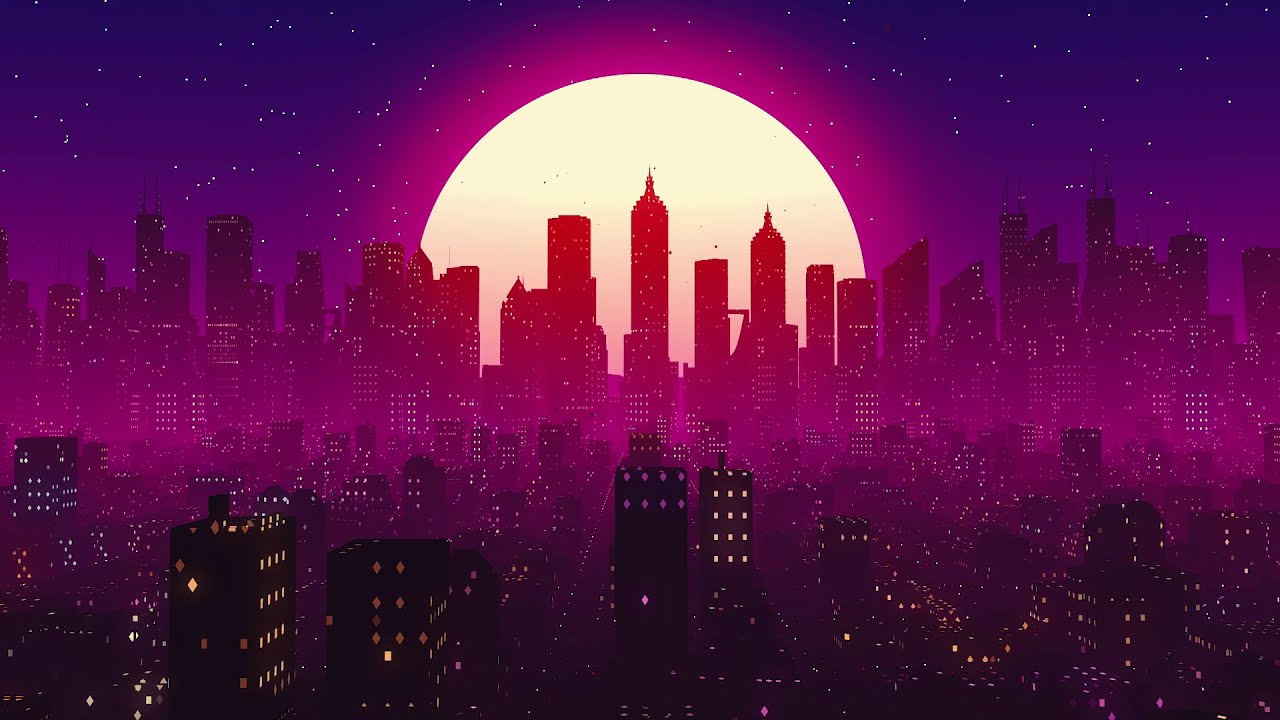 Free Synthwave Music - Miami Sky // No Copyright Music