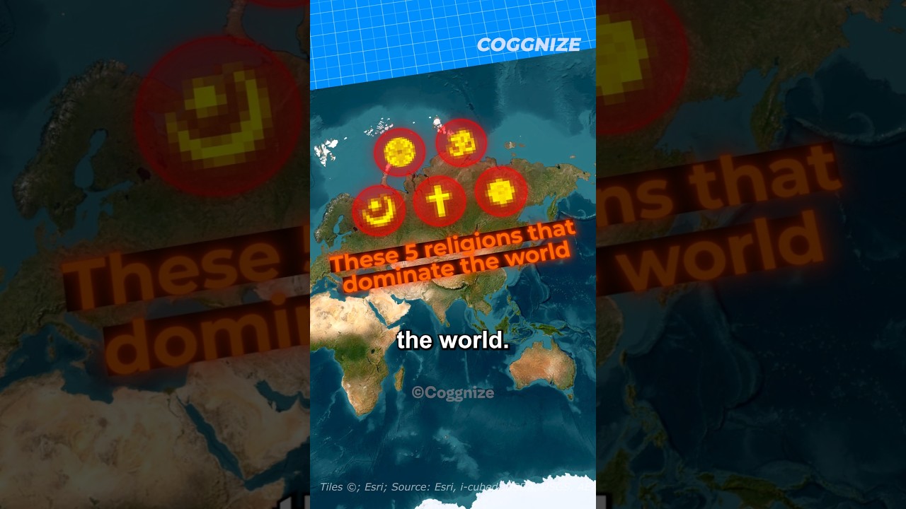 The 5 BIGGEST Religions In The World Right Now #shorts