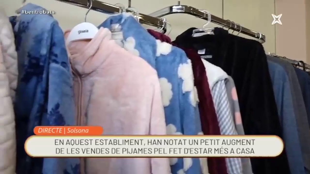 Ben trobats - Creix la venda de pijames pel fet d'estar confinats a casa per la covid19