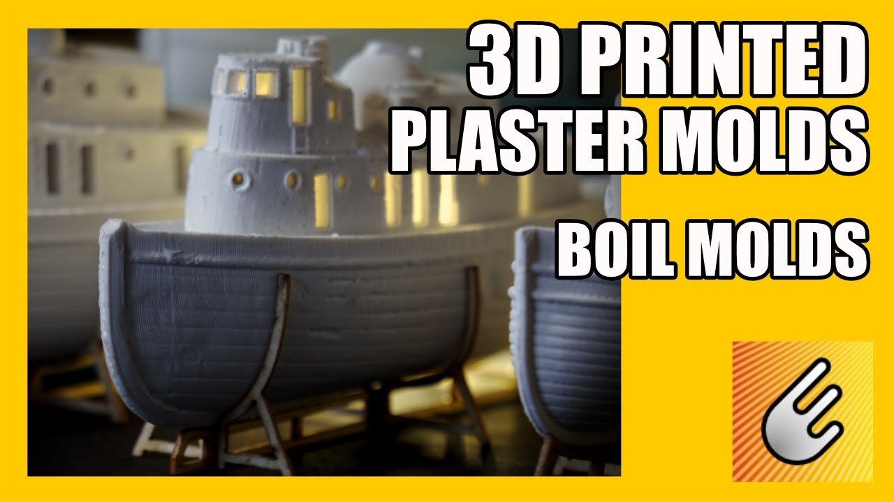 3d Printed Molds for Plaster or Concrete - Boil Molds