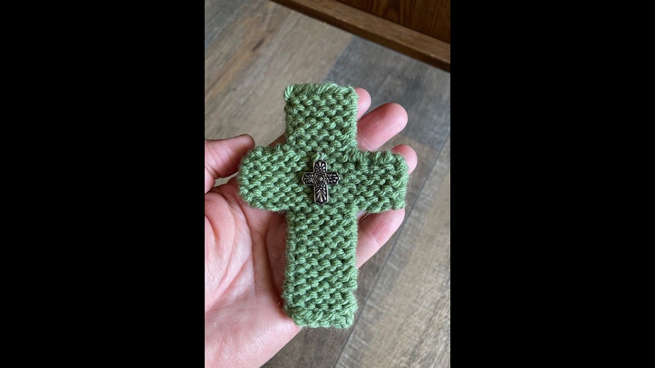 Loom Knit Cross Keepsake (How To Video)
