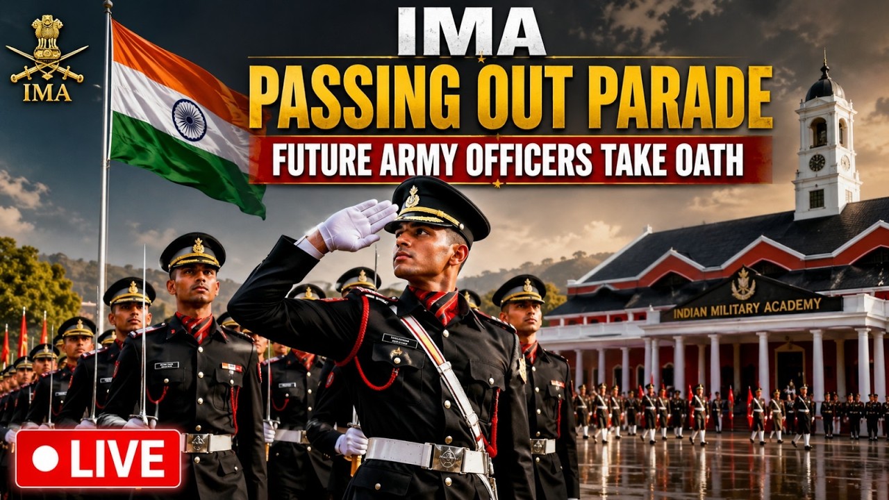 LIVE: Indian Military Academy Spring Term Passing Out Parade | Future Army Officers Commissioned