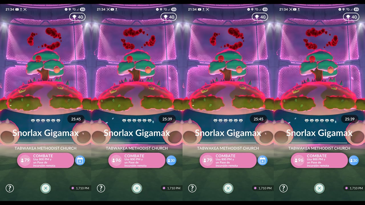 Invitaciones a Snorlax Gigamax GIGANTAMAX SNORLAX Raids Incursiones Pokemon GO live