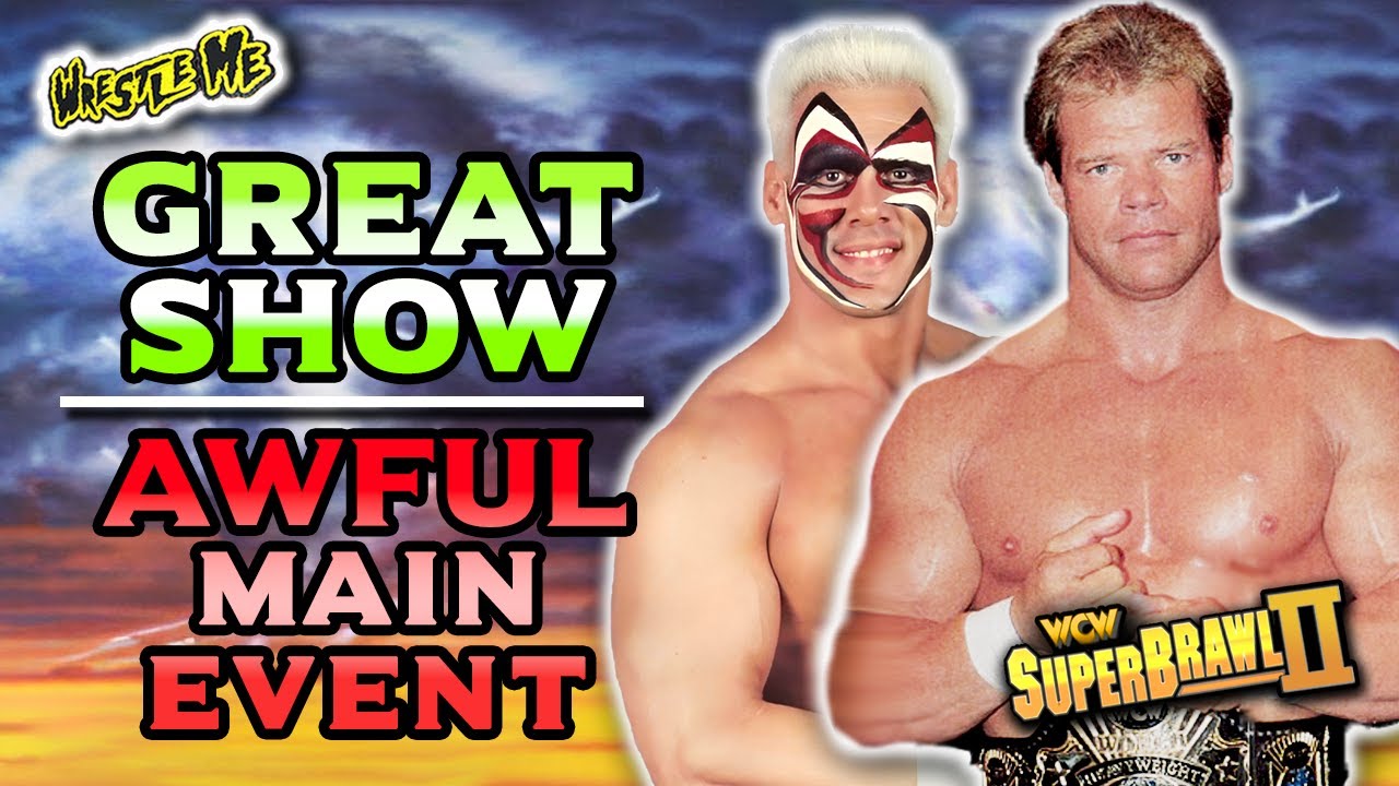 The Total Dud of STING vs LEX LUGER | WCW SuperBrawl II - Wrestle Me Review