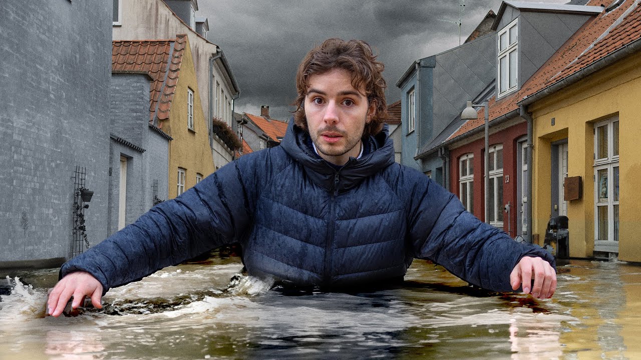 Besøger by der kan ende under vand