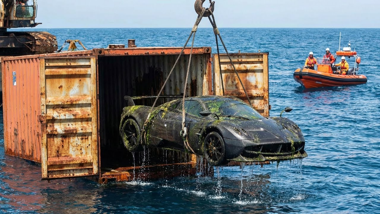 A Sunken Treasure Discovered: Pagani Zonda HP Barchetta Recovered from the Sea