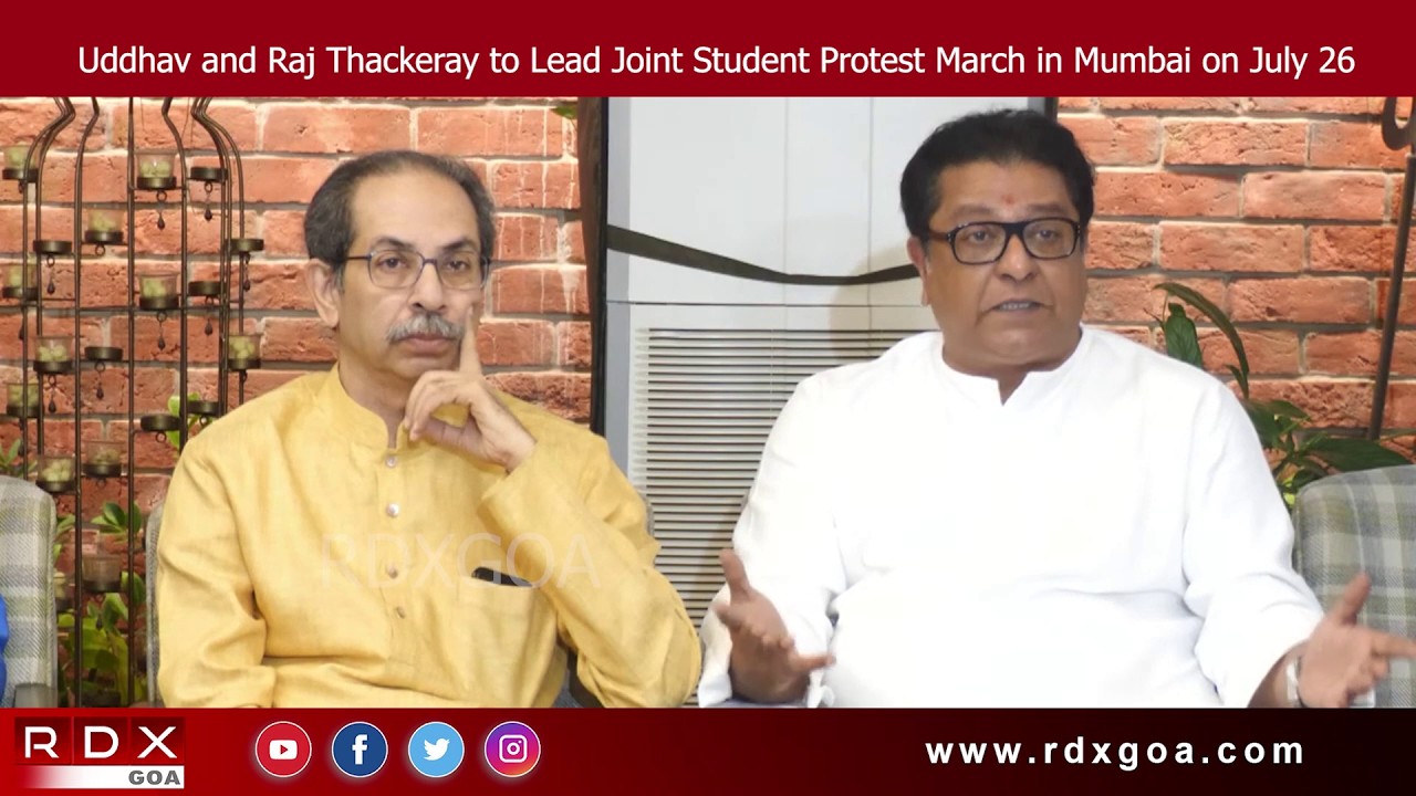 Uddhav and Raj Thackeray to Lead Joint Student Protest March in Mumbai on July 26