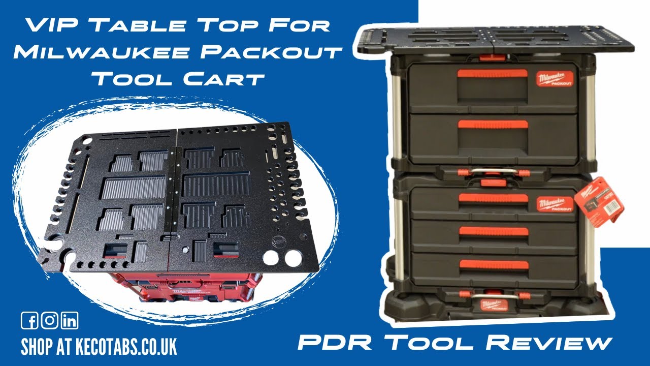 VIP Table Top For Milwaukee Packout Tool Cart | PDR Tool Review