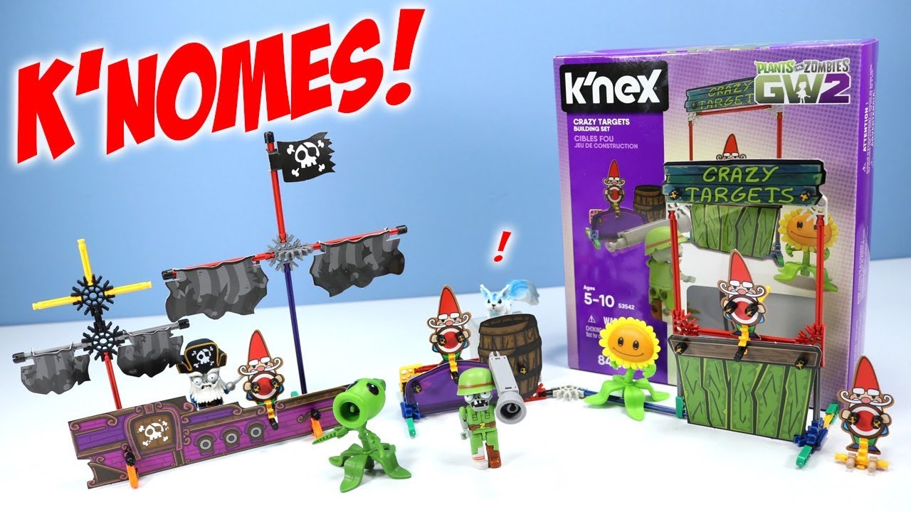 Plants vs Zombies GW2 K'nex Boat Blast & Crazy Targets Building Sets Review