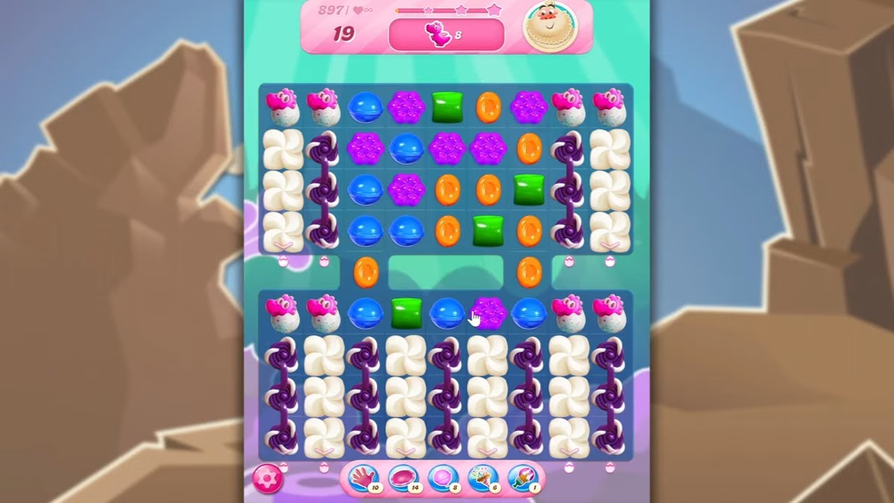 Candy Crush Saga LEVEL 897 NO BOOSTERS&nbsp;(new version)🐟☑️