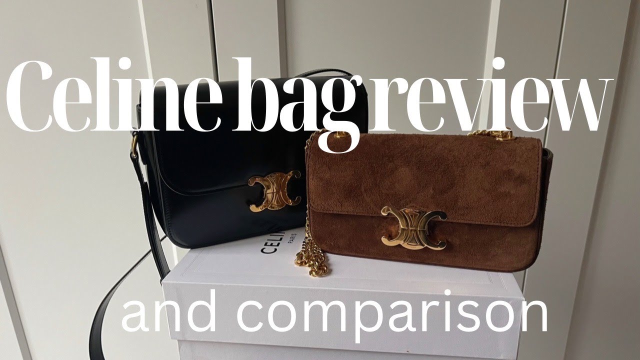 BAG REVIEW: CELINE TRIOMPHE CHAIN SHOULDER BAG CLAUDE AND COMPARISON