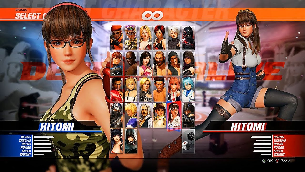 DOA6 Hitomi Gameplay - All Costumes