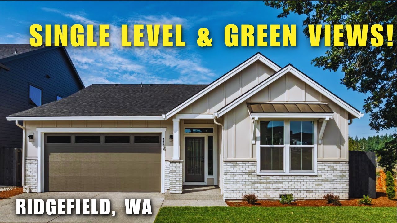 Одноэтажный дом в Риджфилде, штат Вашингтон | The Deschutes от Pacific Lifestyle Homes