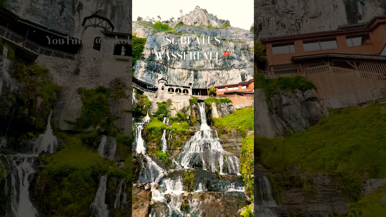 MAGICAL SAN BEATUS WATERFALL &ndash; SWISS SPRING NATURE - A HIDDEN GEM IN #switzerland🇨🇭#waterfall#wow