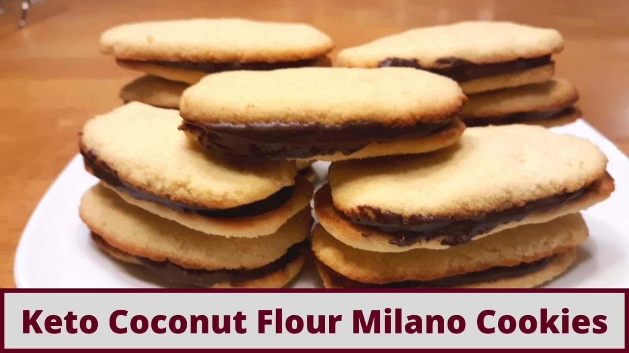 Keto Coconut Flour Milano Cookies (Gluten Free)