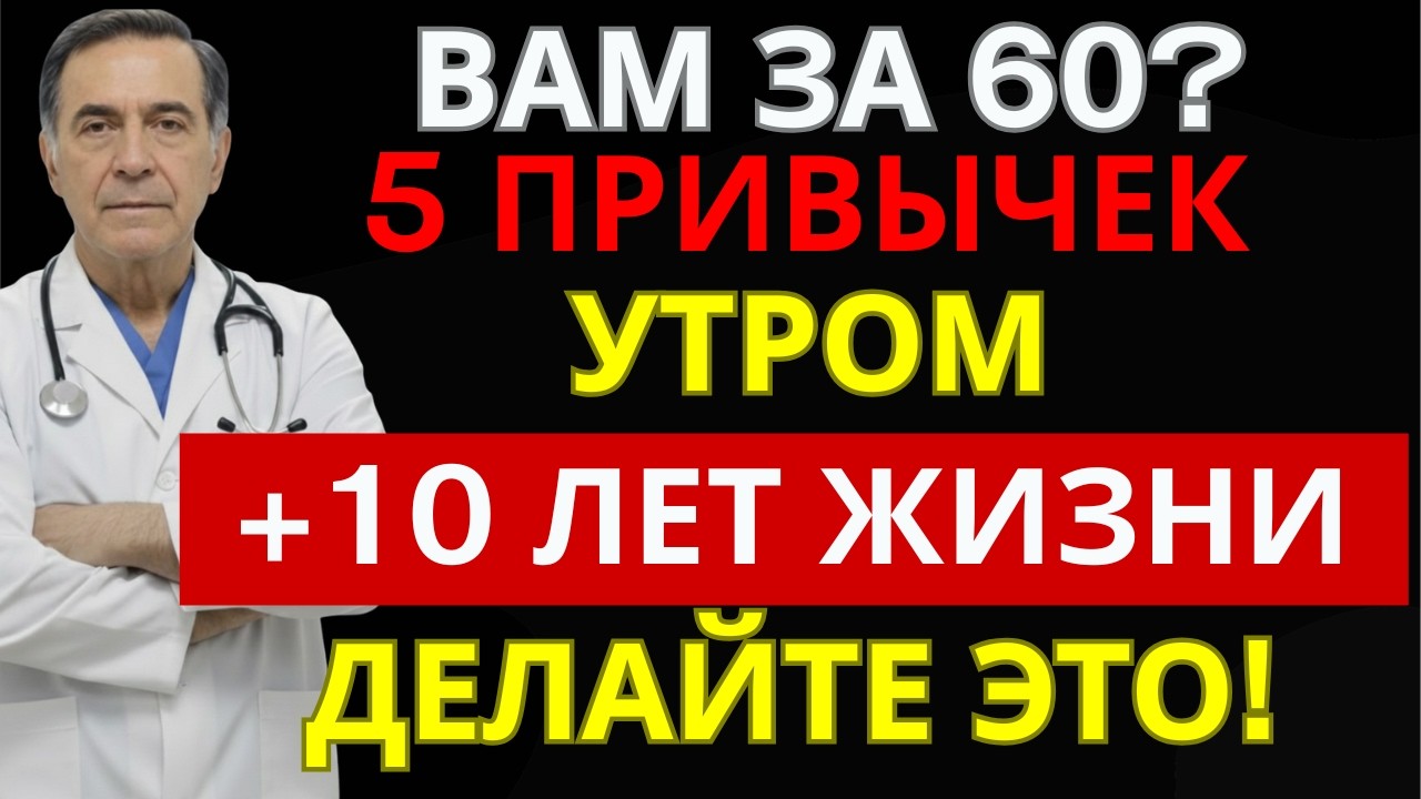 После 60 утро решает всё: 5 привычек продлят жизнь за 30 дней | ЗДОРОВЬЕ ДАРОМ
