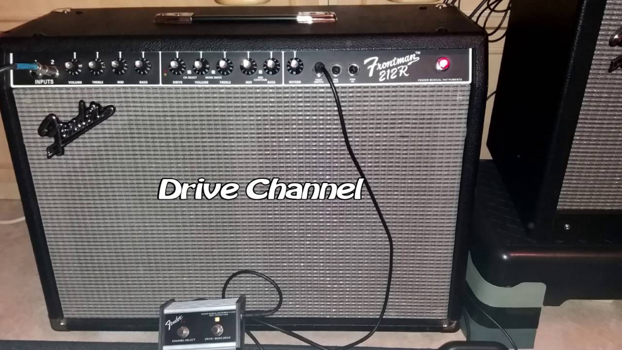 Fender Frontman 212R 100w testing Clean and Drive channel & more drive