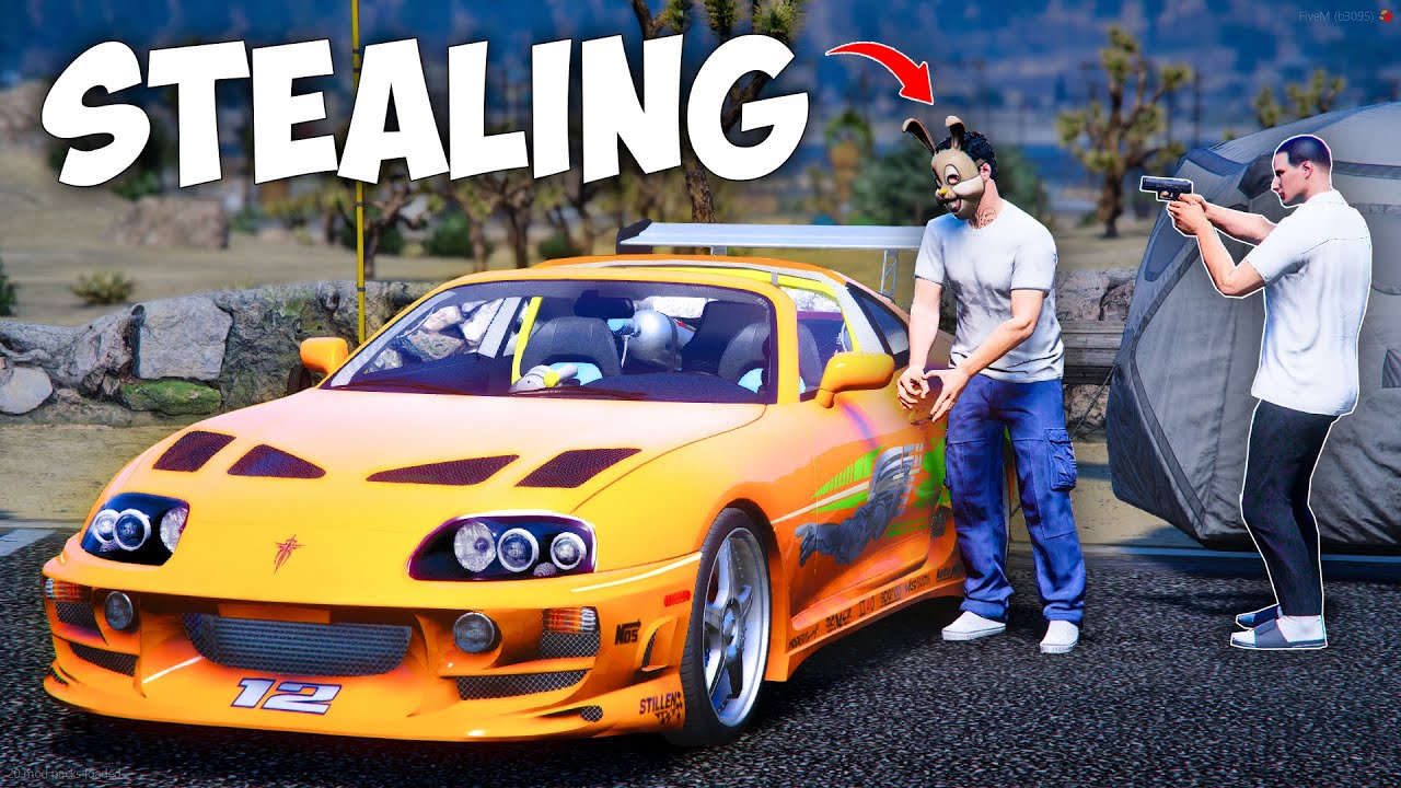 Stealing Toyota Supra from Car Show sa GTA 5