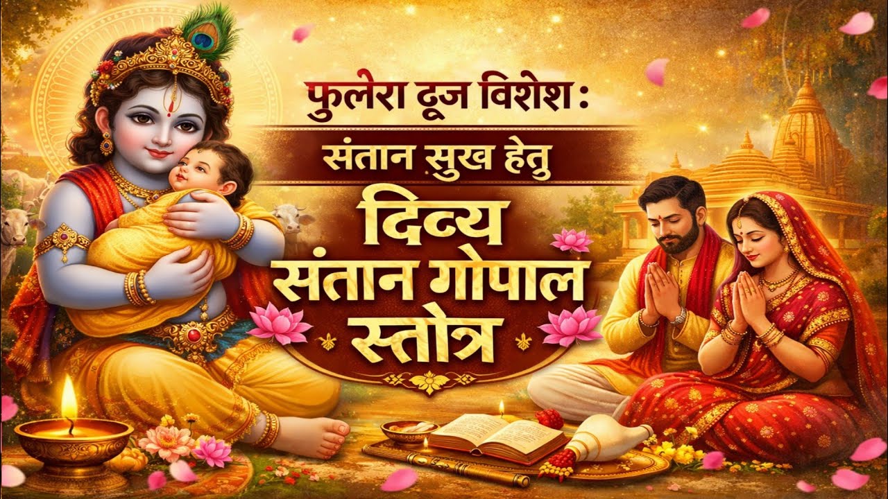Santan Gopal Stotra phulera dooj special - संतान सुख हेतु दिव्य संतान गोपाल स्तोत्र