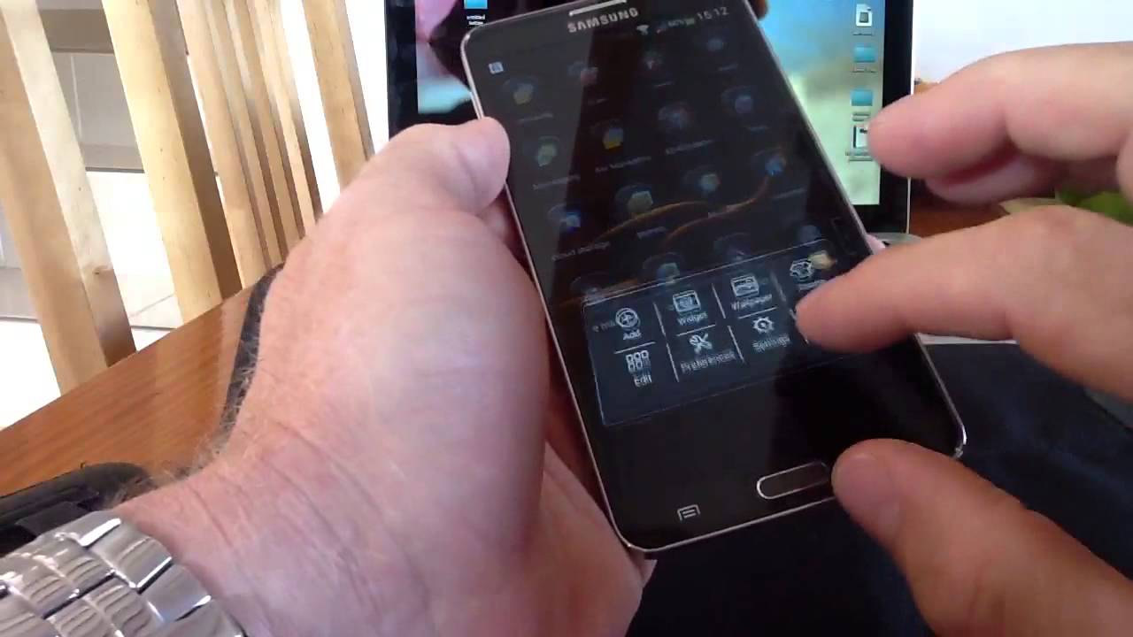 Samsung Note 3 Next launcher white on black theme