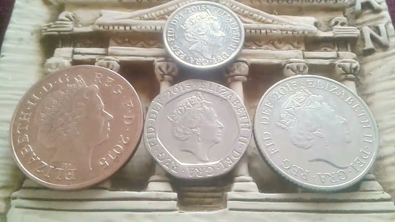 GREAT PRICE! ULTRA RARE COINS ROYAL SHIELD MINT ERROR QUEEN ELIZABETH 2p, 5p, 10p, Twenty pence 2015