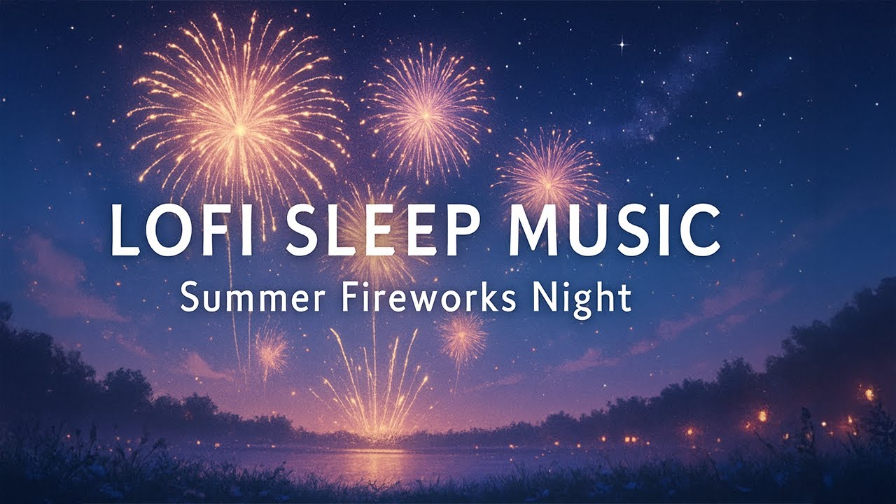 2 Hours of Lofi Sleep Music &ndash; Summer Fireworks Night