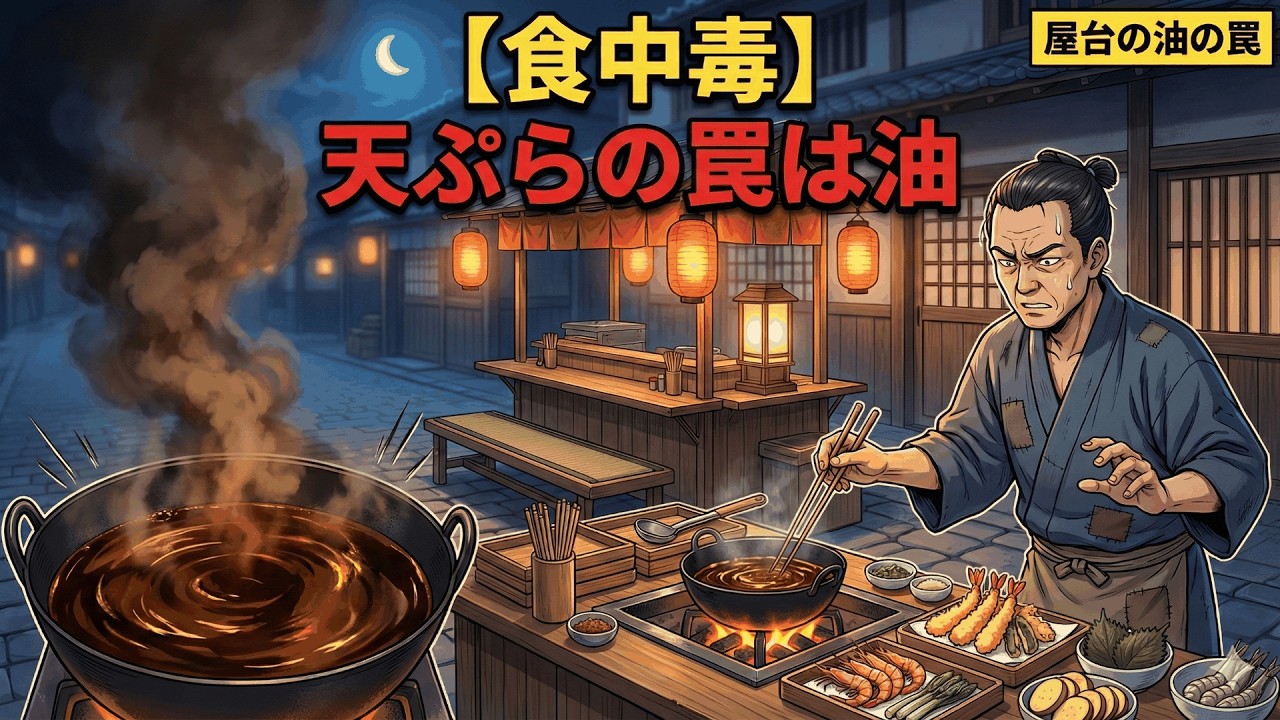 【食中毒】天ぷらが危ないのは具じゃない｜江戸の屋台が恐れた“油の罠”
