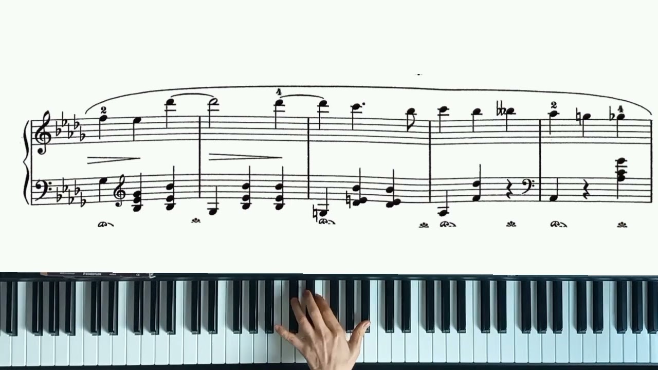 Chopin Waltz Op.64 No.2 (left hand practice)