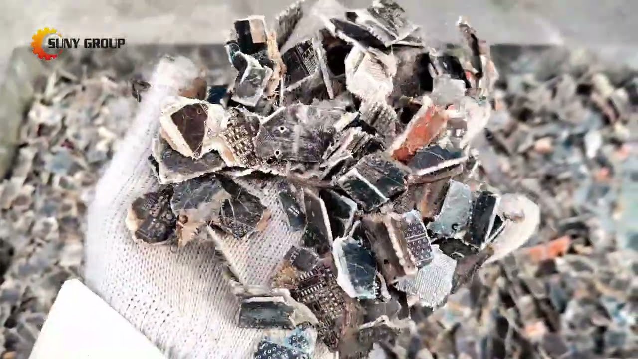 100kg/hr Metal Composite Panel (PCB) Crushing & Sorting Line
