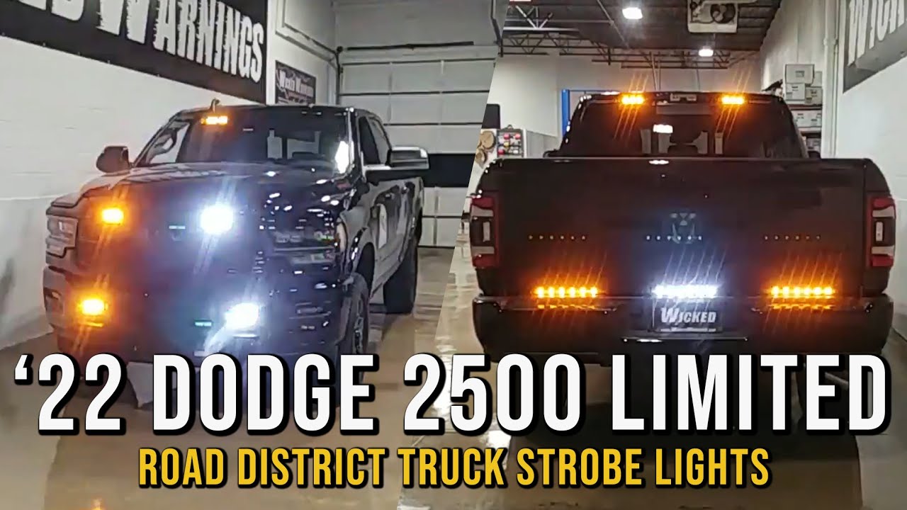 2022 Dodge Ram 2500 Limited Road District Truck Strobe Lights