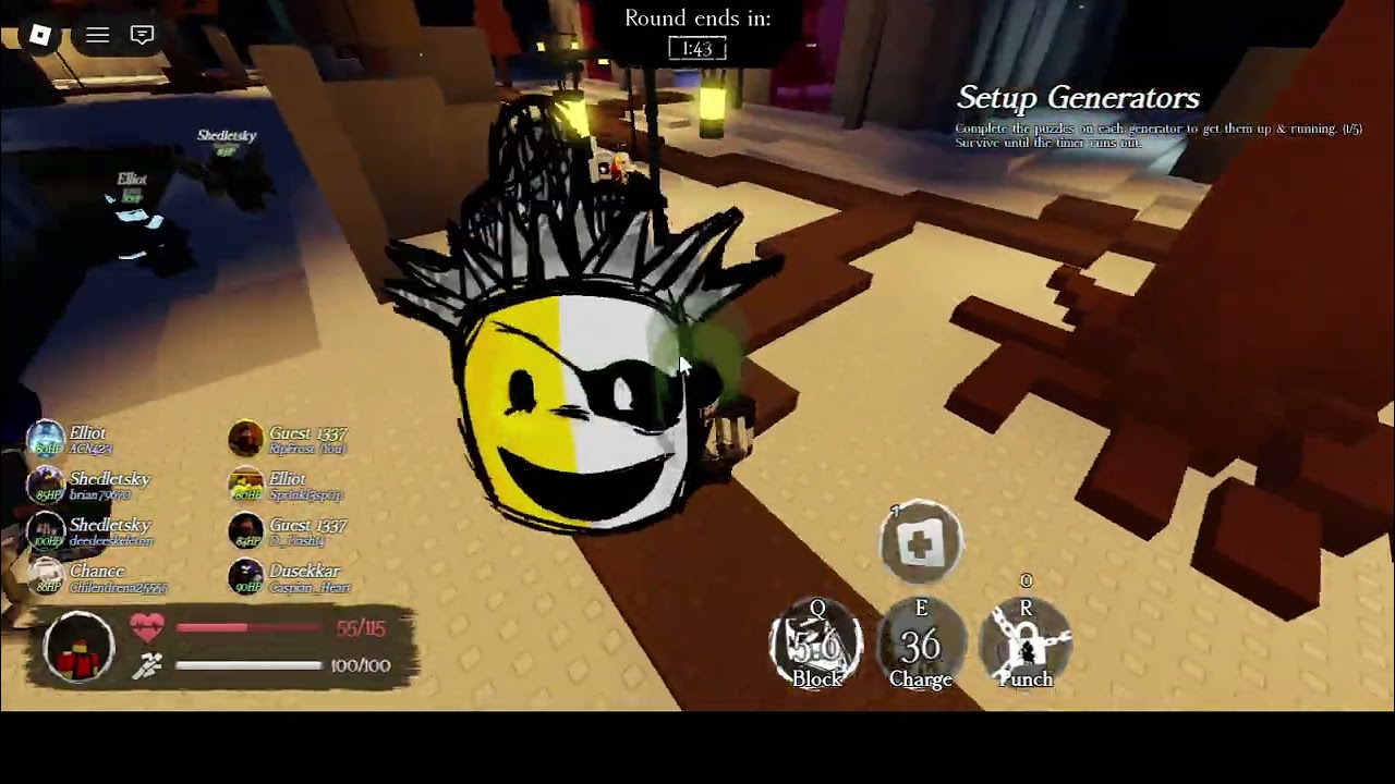 Level 296 Guest 1337 tries to destroy killers in Forsaken