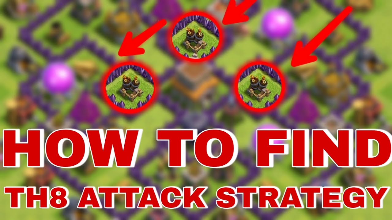 How to find easy base for th8 dragon attack strategy ! Clash Of Clans