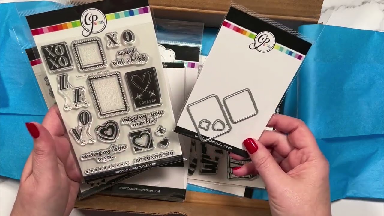 Unboxing the Catherine Pooler Designs Airmail Box | New Ink, Stamps & Dies! @I Teach Stamping