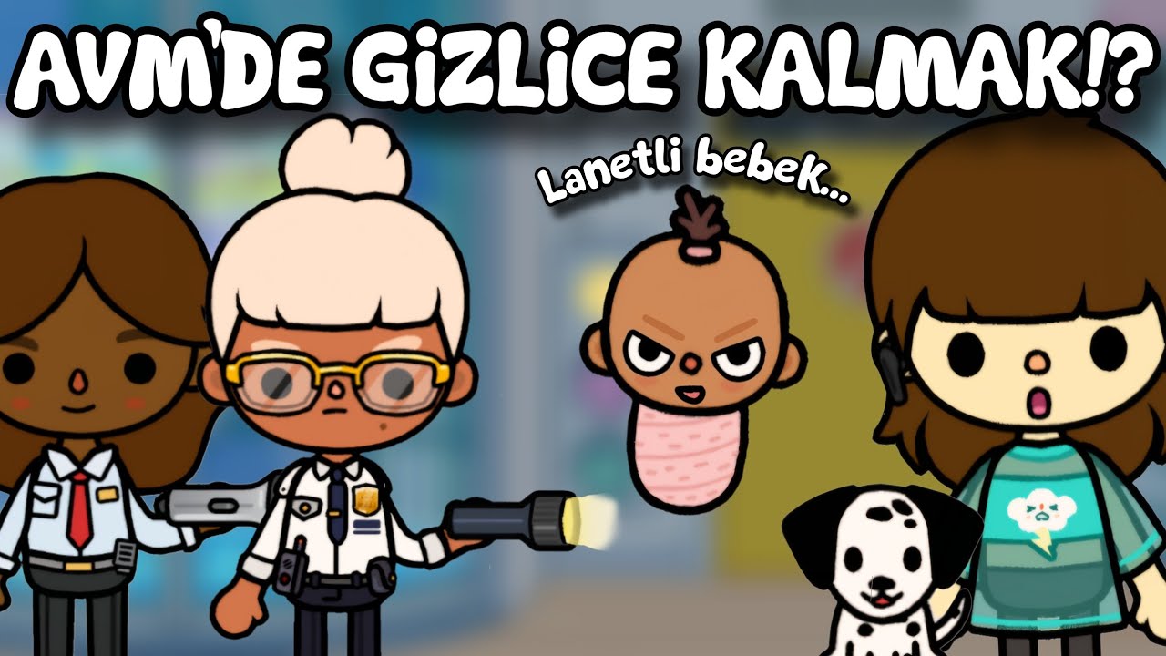 AVM'de Gizlice Kaldım?! ~With @sunflowertoca ~ Toca Life World Türkçe / Toca Life Queen