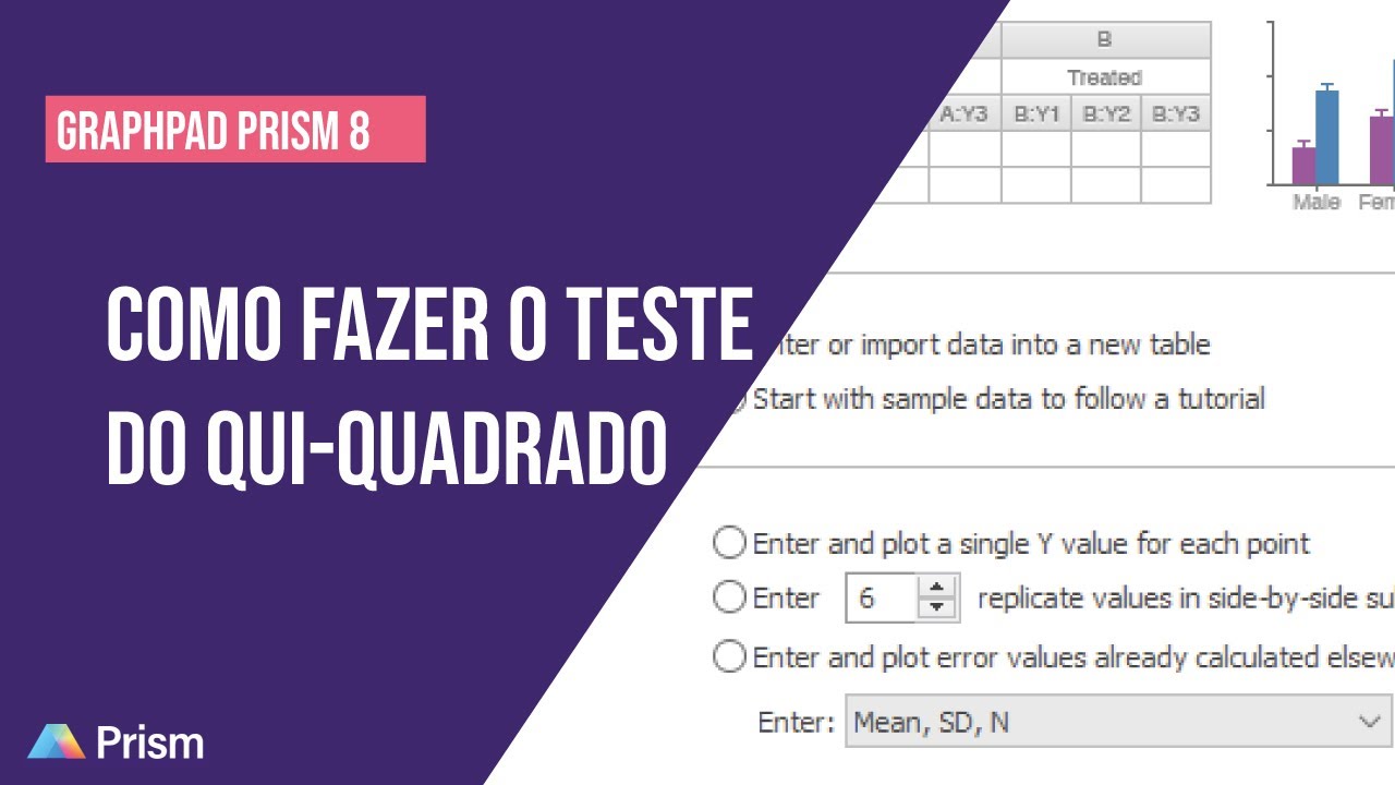 GraphPad Prism| Como fazer o teste do QUI-QUADRADO