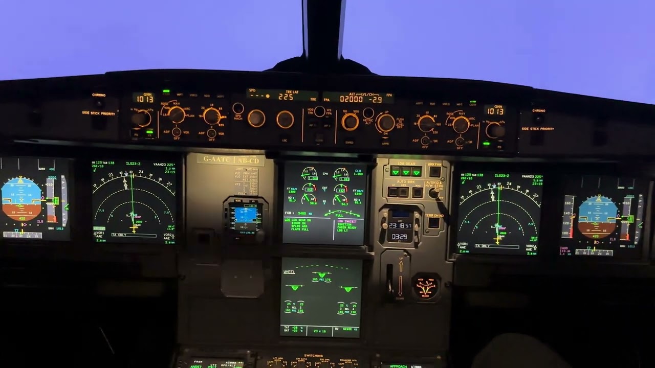 Landing an A320