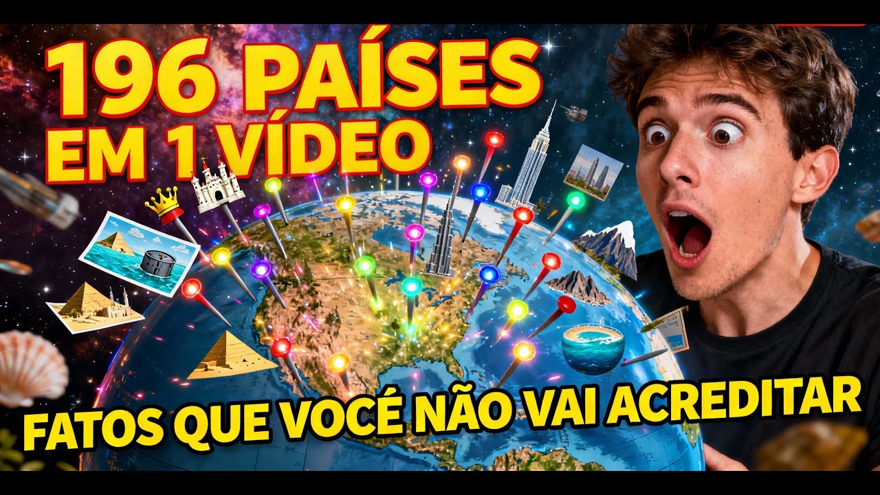 196 PAÍSES EM 1 VÍDEO Curiosidades TÃO BIZARRAS que você não vai acreditar