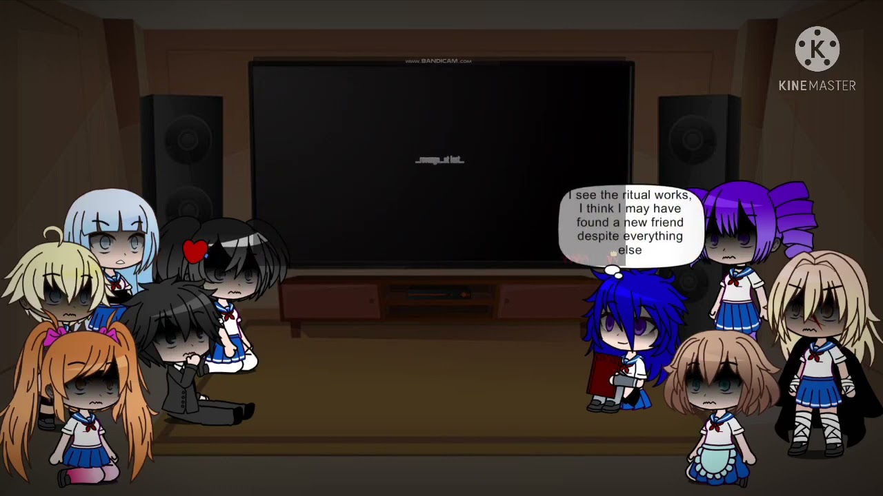 Yandere Simulator react to Demonic ritual
