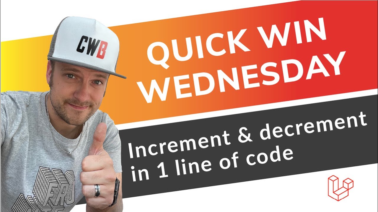 Increment & Decrement values in one line | Laravel | How to | Tutorial | Quick Win Wednesday #QWW