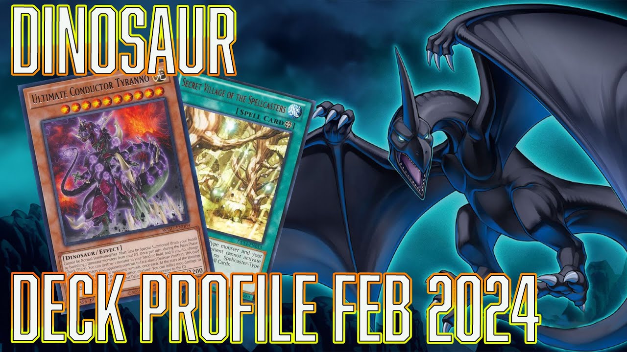 YUGIOH Dinosaur Deck Profile Feb 2024 ANTI META????