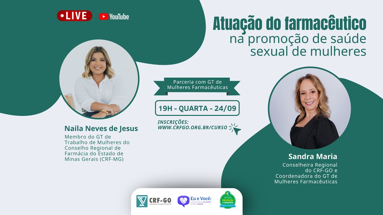LIVE: Saúde sexual das mulheres: qual o papel do farmacêutico?